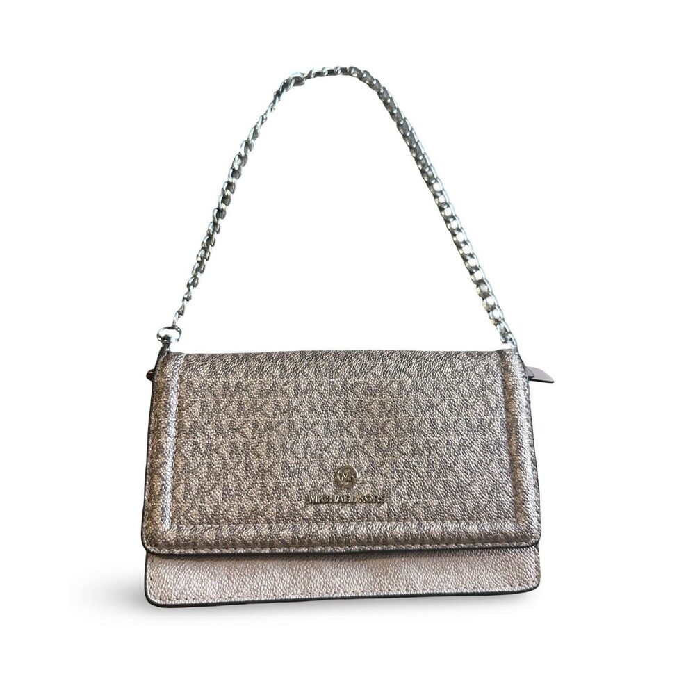Michael Kors Jet Set Rose Gold Charm Phone/Wallet Bag